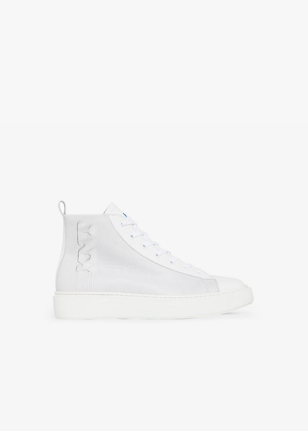 Kiton white ankle shoes, made of calfskin
