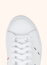 Kiton white/green shoes for man, made of calfskin - 4