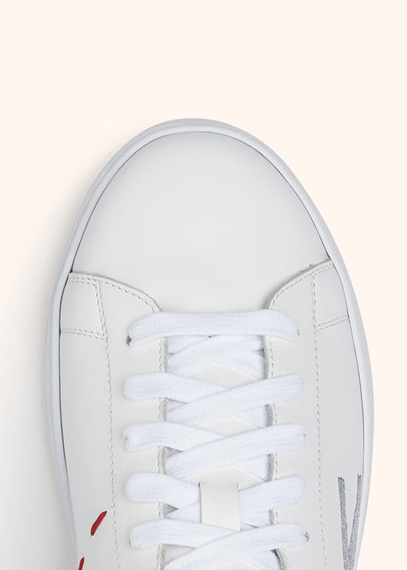Kiton white/lead sneakers shoes for man, made of calfskin - 4