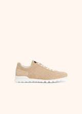 Kiton beige shoes for man, made of calfskin