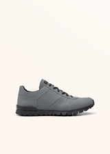 Kiton medium grey shoes for man, made of calfskin