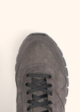 Kiton anthracite grey shoes for man, made of calfskin - 4