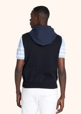 Kiton navy blue vest for man, made of polyester - 3