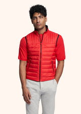 Kiton red vest for man, made of polyamide/nylon - 2